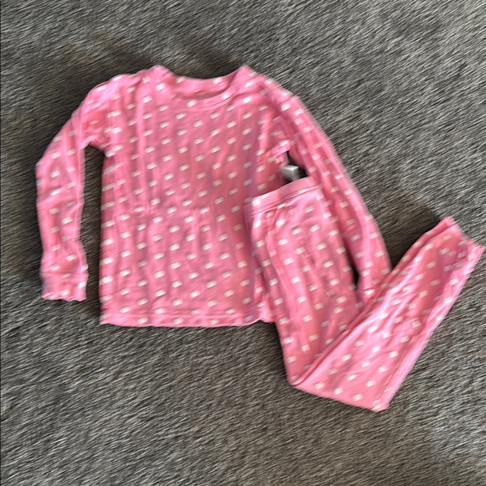 Pink Polka Dot Kids Pajamas